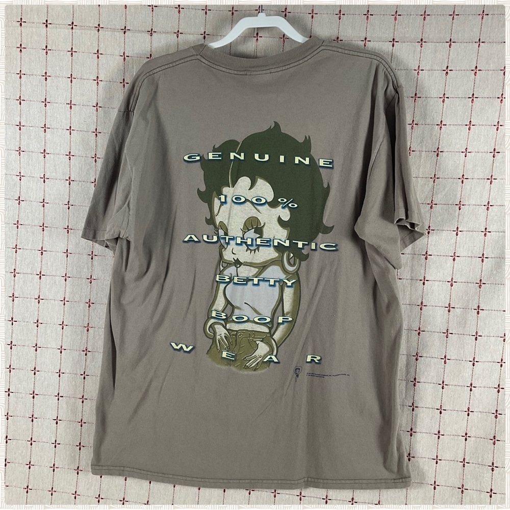 Vintage 90s Genuine 100% Authentic Betty Boop Wear XL Kings Green Oversized Top